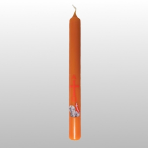 ŚWIECA STOŁOWA PASCHALIK WOSK 23/2cm, BEZ DATY, Z BARANKIEM