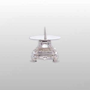 LICHTARZ MOSIĘŻNY NIKLOWANY 9 CM