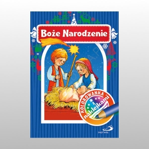 KOLOROWANKA Z NAKLEJKAMI - BOŻE NARODZENIE