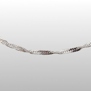 ŁAŃCUSZEK SREBRNY (SING 0,4/45cm )
