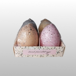 ŚWIECA EGG IN SPOTS JAJKO "4" 45x60 SET 1 - 4szt.
