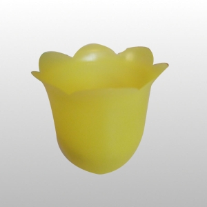 LAMPION PLASTIKOWY TULIPAN ŻÓŁTY