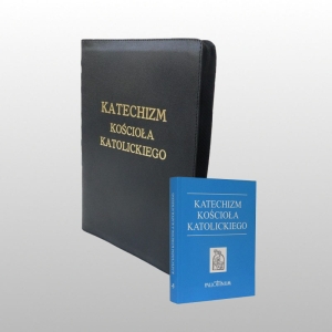 KATECHIZM KOŚCIOŁA KATOLICKIEGO, MAŁE SKÓRA - CZARNE