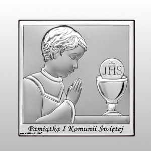 OBRAZEK PAMIĄTKA I KOMUNII ŚW. CHŁOPIEC 12x12