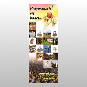 BANER DRUK NA MATERIALE 0,75 X 2,0 m - Jan Paweł II 4