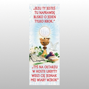 BANER DRUK NA MATERIALE 0,75 X 2,0 m - KOMUNIA 9
