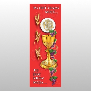 BANER DRUK NA MATERIALE 0,75 X 2,0 m - KOMUNIA 12