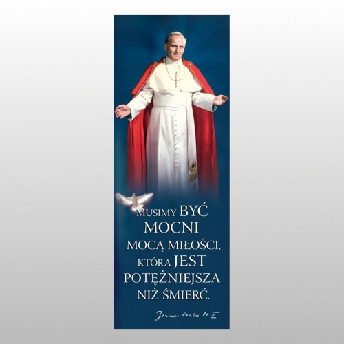 BANER DRUK NA MATERIALE 0,75 X 2,0 m - Jan Paweł II 17