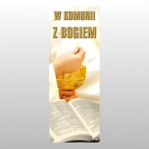 BANER DRUK NA MATERIALE 0,75 X 2,0 m - KOMUNIA 24