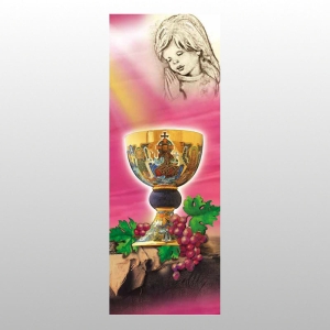 BANER DRUK NA MATERIALE 0,75 X 2,0 m - KOMUNIA 5 Dziewczynka