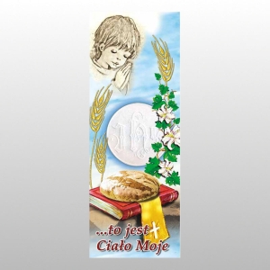 BANER DRUK NA MATERIALE 0,75 X 2,0 m - KOMUNIA 6 Chłopiec
