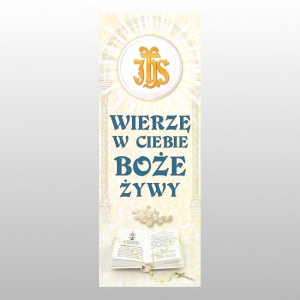 BANER DRUK NA MATERIALE 0,75 X 2,0 m - KOMUNIA 25