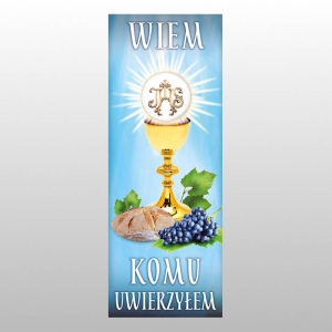 BANER DRUK NA MATERIALE 0,75 X 2,0 m - KOMUNIA 22