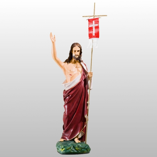 CHRYSTUS ZMARTWYCHWSTAŁY 65CM KOLOR (225)