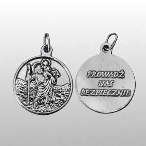 MEDALIK SREBRNY ŚW. KRZYSZTOF (M505)