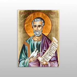 IKONA ŚW. JÓZEF Z GOŁĘBIAMI MAŁA 12x16