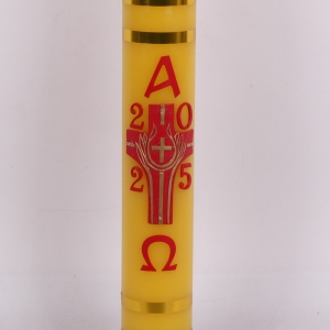 PASCHAŁ 3A 8.5/75cm 4KG, ŻÓŁTY. KRZYŻYK W KRZYŻU