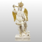 ORYGINALNA FIGURA ŚW. MICHAŁA ARCHANIOŁA Z GARGANO Z KORONĄ 60 CM