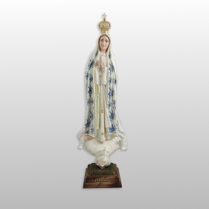 FIG.MB FATIMSKA SZKLANE OCZY SZATA KWIATY 44cm 1041/F
