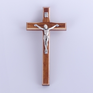 KRZYŻ 16 cm FREZ CIEMNY - KRAWĘDŹ JASNA