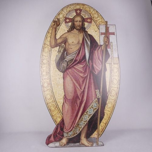 JEZUS ZMARTWYCHWSTAŁY - MOZAIKA - TEKTURA 180cm