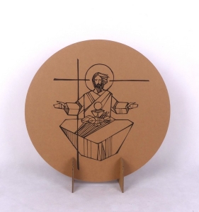 OZDOBA KOŁO JEZUS - TEKTURA EKO 50cm