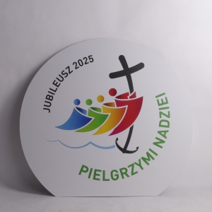 ZNAK ROKU JUBILEUSZOWEGO - KOŁO 100 CM - SKŁADANA PODPORA