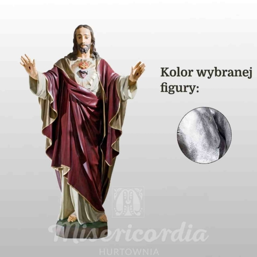 SERCE PANA JEZUSA 172CM SREBRNY (101)