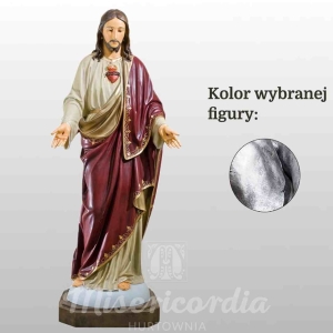 SERCE PANA JEZUSA 165CM SREBRNY (103)