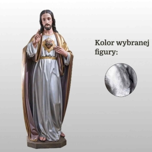 SERCE PANA JEZUSA 140CM SREBRNY (104)