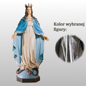 MATKA BOŻA NIEPOKALANA (Z KORONĄ) 125CM SREBRNY (405)