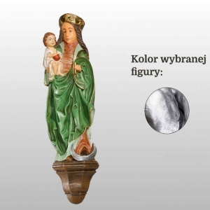 MATKA BOŻA Z DZIECIĄTKIEM - PŁASKORZEŹBA 38CM SREBRNY (469)