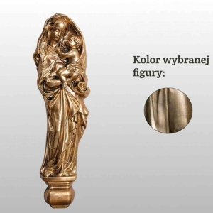 MATKA BOŻA Z DZIECIĄTKIEM - PŁASKORZEŹBA 41CM ZŁOTY (471)