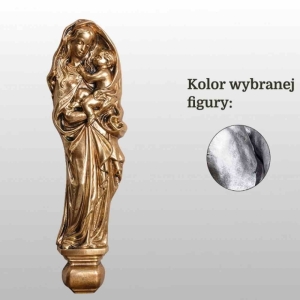 MATKA BOŻA Z DZIECIĄTKIEM - PŁASKORZEŹBA 41CM SREBRNY (471)
