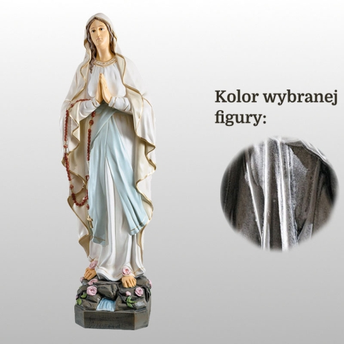 MATKA BOŻA LOURDES 80CM SREBRNY (507)