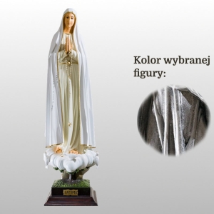 MATKA BOŻA FATIMSKA 128CM SREBRNY (551)