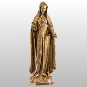 MATKA BOŻA FATIMSKA 120CM ZŁOTY (552)