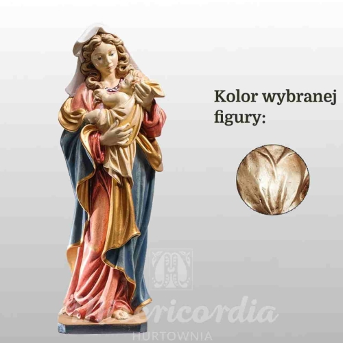 MATKA BOŻA Z DZIECIĄTKIEM 29CM WŁOSKIE ZŁOTO (608)