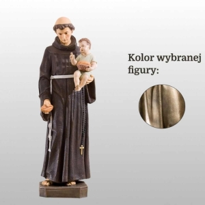 ŚW. ANTONI Z PADWY Z CHLEBEM 110CM ZŁOTY (701)