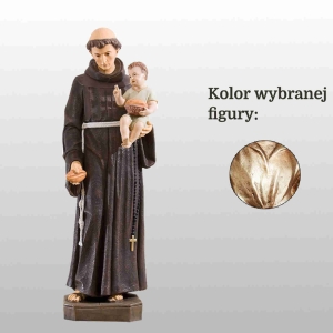 ŚW. ANTONI Z PADWY Z CHLEBEM 110CM WŁOSKIE ZŁOTO (701)