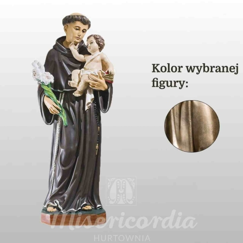 ŚW. ANTONI Z PADWY 80CM ZŁOTY (703)