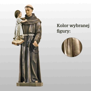 ŚW. ANTONI Z PADWY Z CHLEBEM 78CM ZŁOTY (704)
