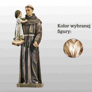 ŚW. ANTONI Z PADWY Z CHLEBEM 78CM WŁOSKIE ZŁOTO (704)