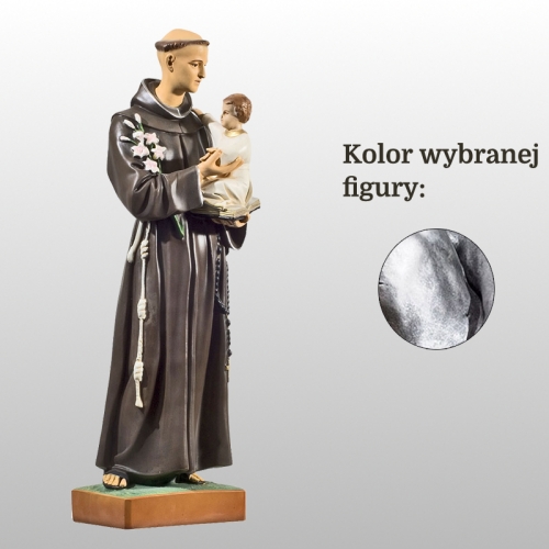 ŚW. ANTONI Z PADWY 52CM SREBRNY (705)