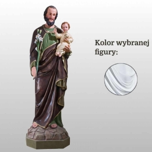 ŚW. JÓZEF OPIEKUN (Z DZIECIĄTKIEM I LILIJKĄ) 160CM BIAŁY (750)