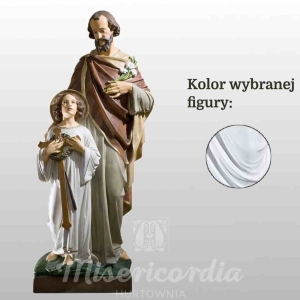 ŚW. JÓZEF OPIEKUN (Z JEZUSEM STOJĄCYM I LILIJKĄ) 150CM BIAŁY (752)