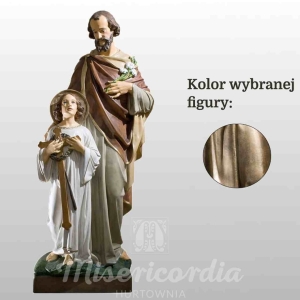 ŚW. JÓZEF OPIEKUN (Z JEZUSEM STOJĄCYM I LILIJKĄ) 150CM ZŁOTY (752)