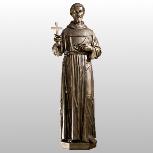 ŚW. FRANCISZEK 155CM ZŁOTY (800)
