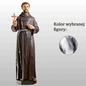 ŚW. FRANCISZEK 155CM SREBRNY (800)