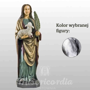 ŚW. AGNIESZKA 110CM SREBRNY (820)